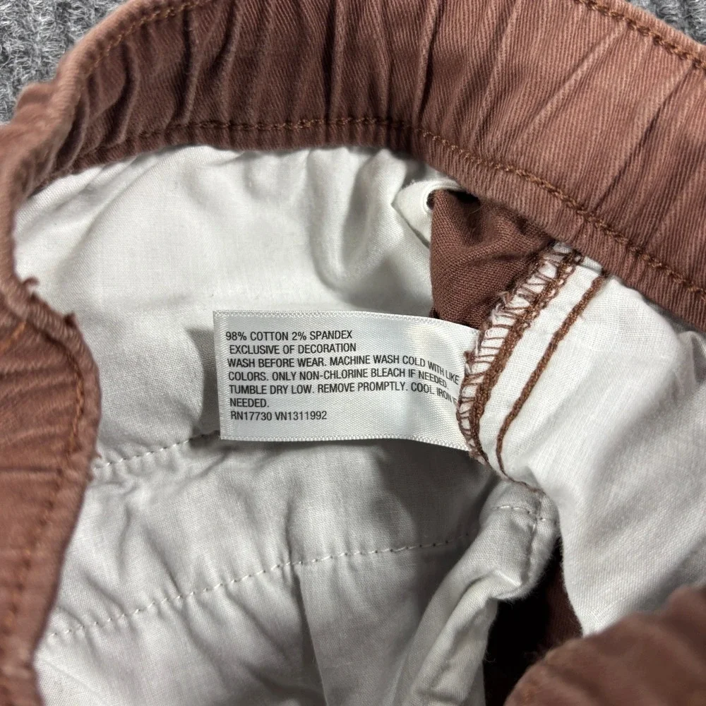 Cat & Jack Cargo Pants Kids Size 14 Brown Tapered Elastic Waist Drawstring